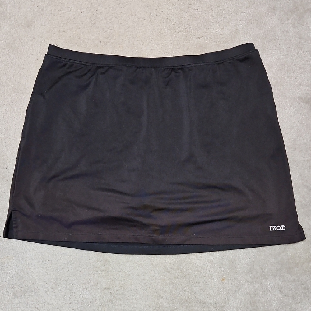 IZOD Black Tennis Skirt